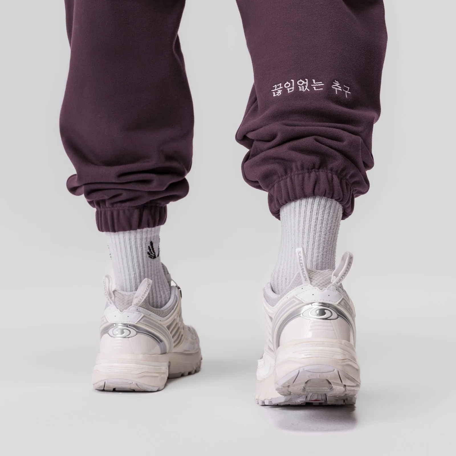 0655. Tech-Terry™ Oversized Sweats - Deep Purple "Patch"