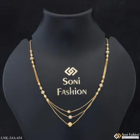 1 Gram Gold Plated Best Quality Funky Design Necklace for Ladies - Style A454