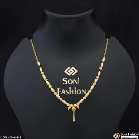 1 Gram Gold Plated Cool Design Glamorous Design Necklace for Lady - Style A462