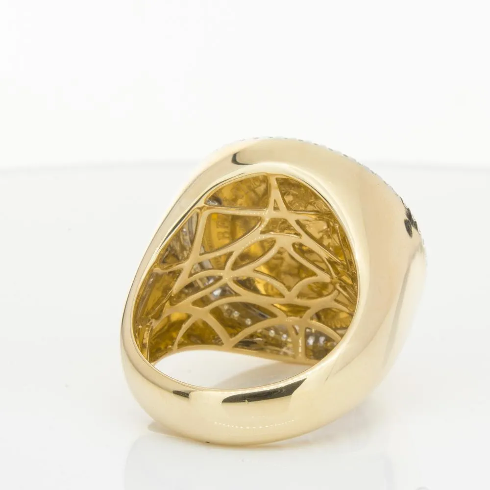 14ct Yellow Gold Sovereign & Diamond Halo Ring