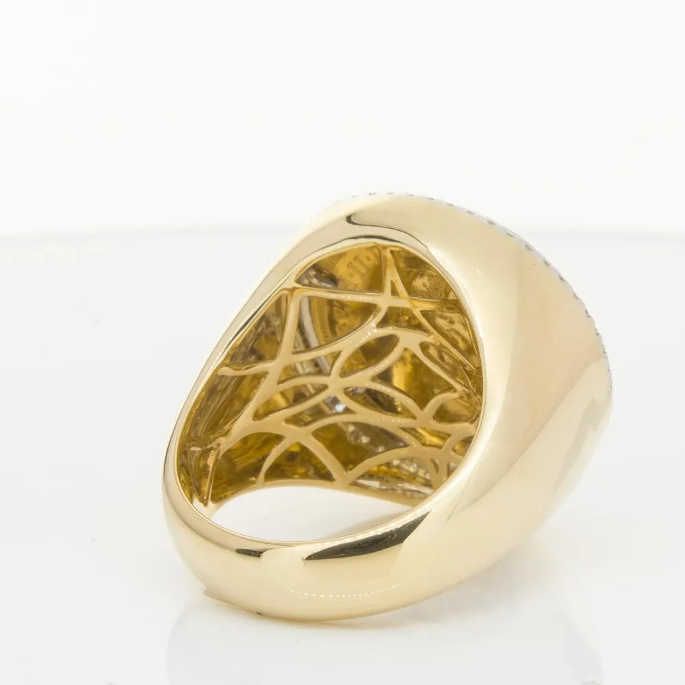 14ct Yellow Gold Sovereign & Diamond Halo Ring