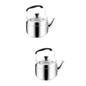 2 Count Portable Stove Stainless Steel Tea Pots Kettle Home Accents Decor Buzzing Sheep Water Boiler