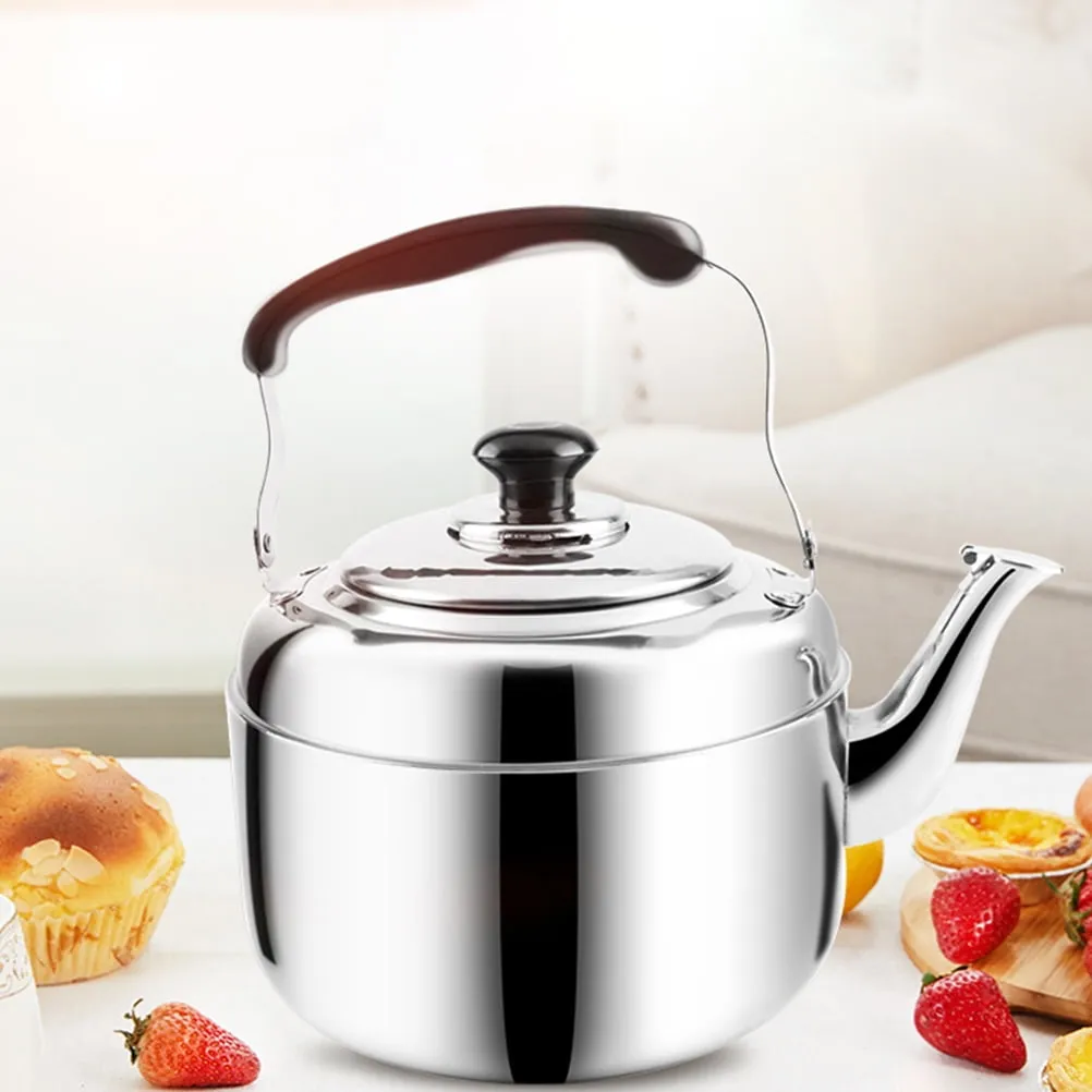 2 Count Portable Stove Stainless Steel Tea Pots Kettle Home Accents Decor Buzzing Sheep Water Boiler