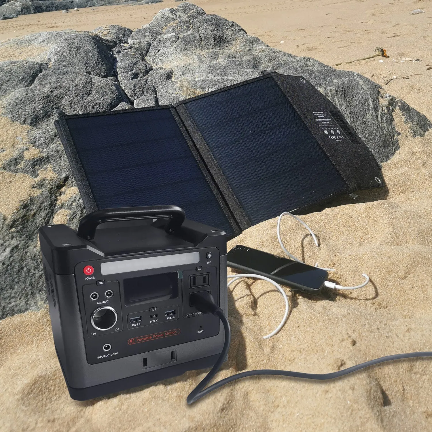 300W Portable Power Station and Solar Panel Combo