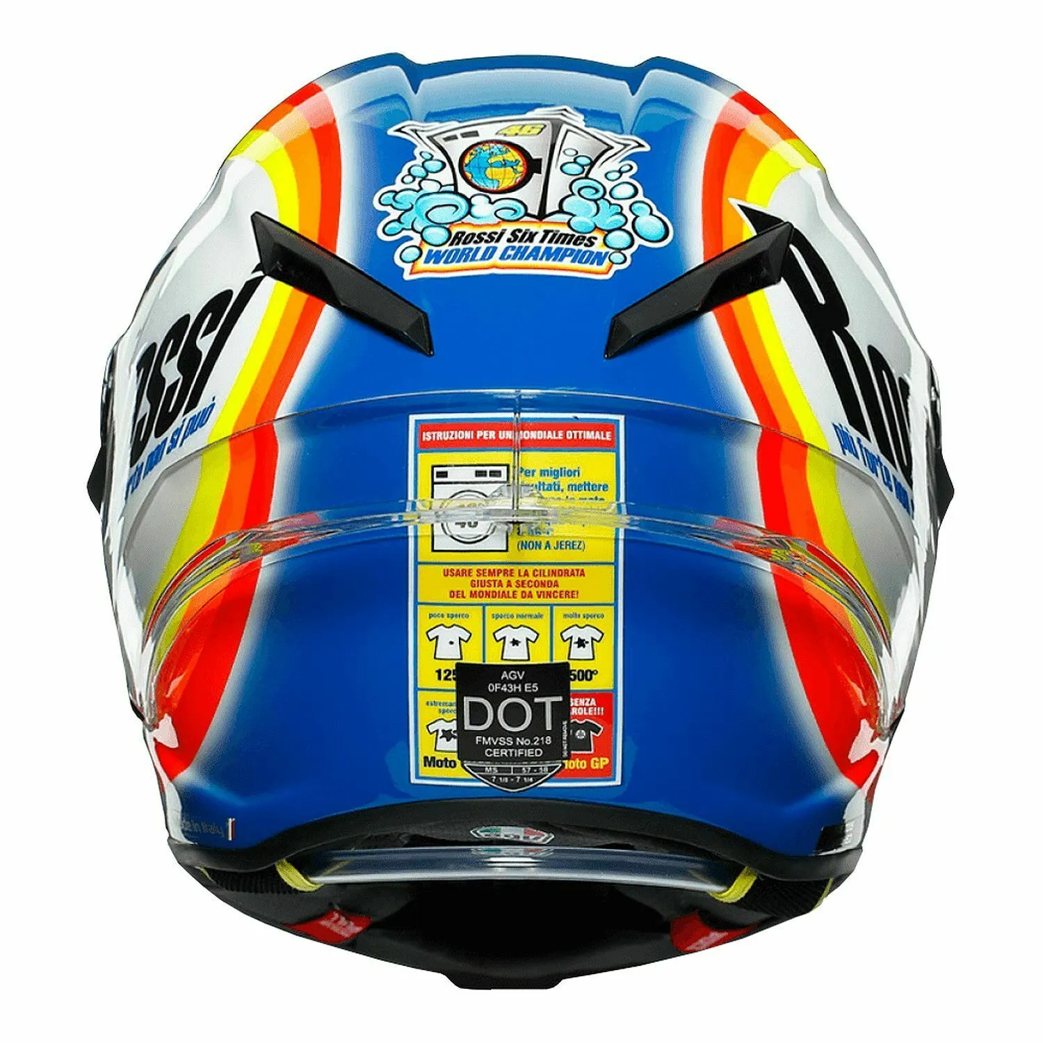 AGV Pista GP-RR Carbon Full Face Helmet Rossi 2005 Sepang Winter Test   Smoke Visor