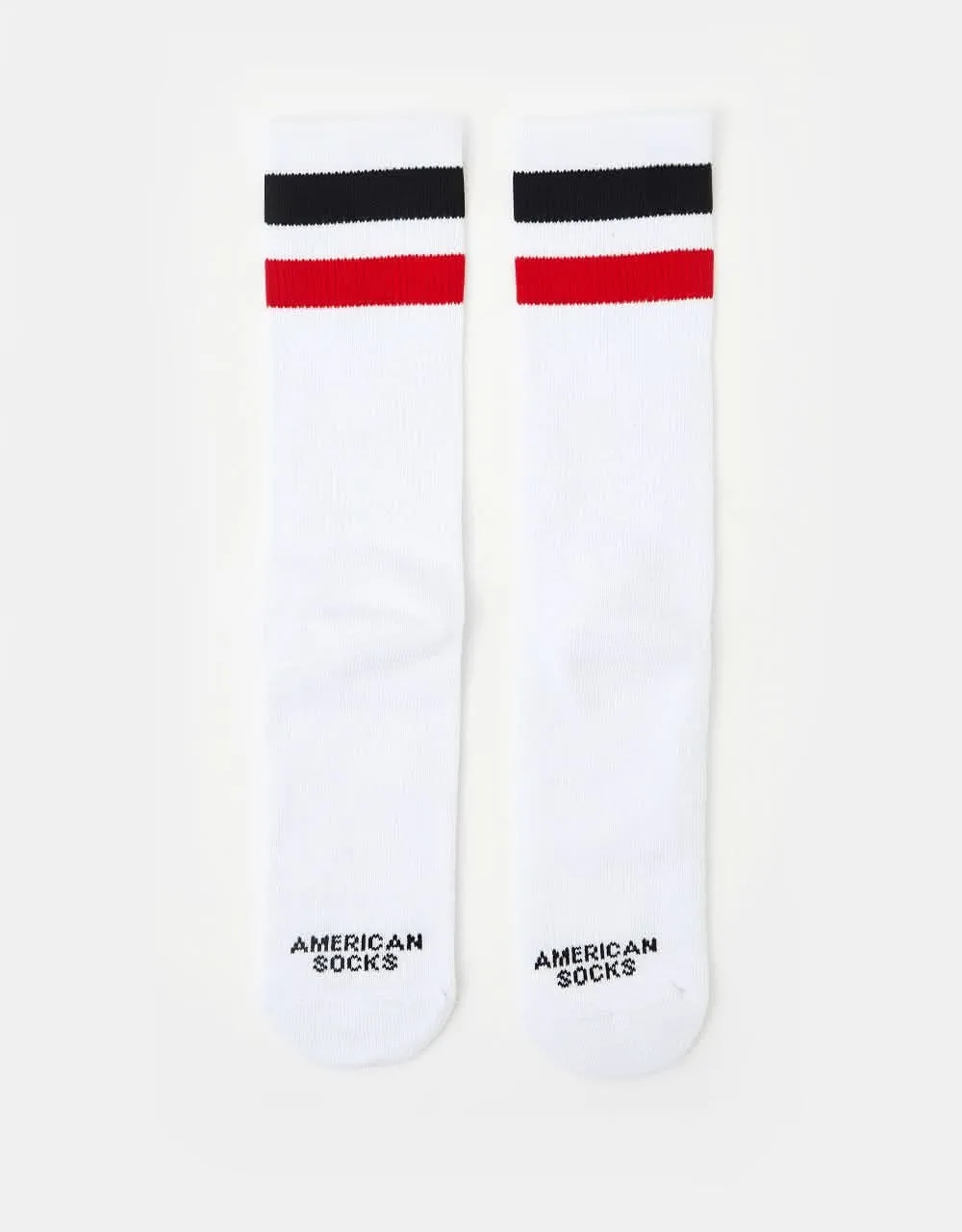American Socks Teenage Anarchist Socks - White/Black/Red