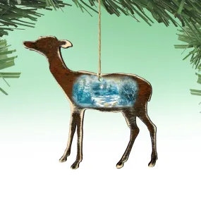 Baby Deer Wooden Ornaments by G. DeBrekht - Wildlife Holiday Decor - 8198216