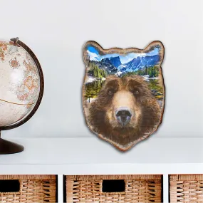Bear Face Wildlife Outdoor Décor Large Ornament by G. DeBrekht - Wildlife Holiday Décor - 8198214-4M