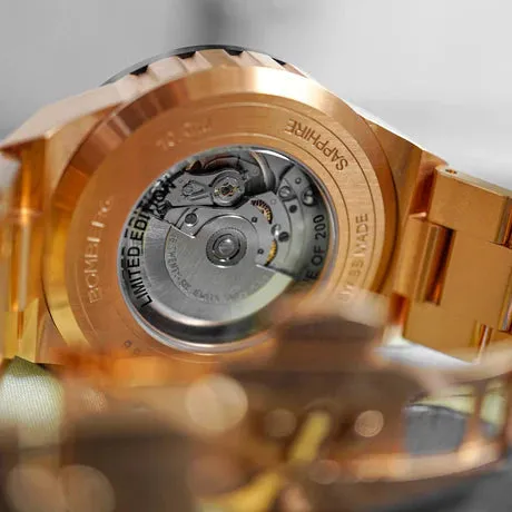Bomberg Metropolis Shanghai Automatic Limited Edition Men's Gold Watch BF43APGD.09-9.12