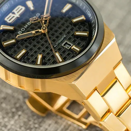 Bomberg Metropolis Shanghai Automatic Limited Edition Men's Gold Watch BF43APGD.09-9.12