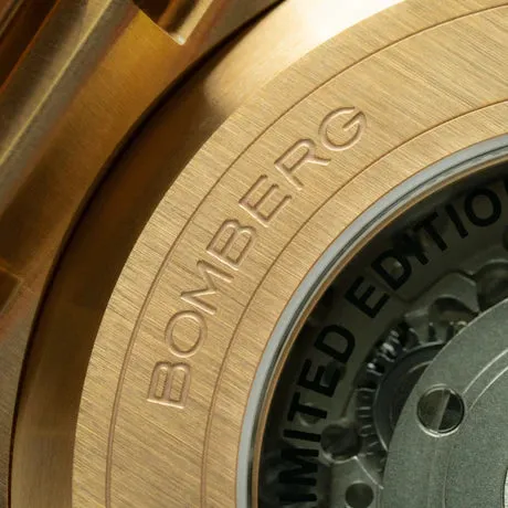 Bomberg Metropolis Shanghai Automatic Limited Edition Men's Gold Watch BF43APGD.09-9.12