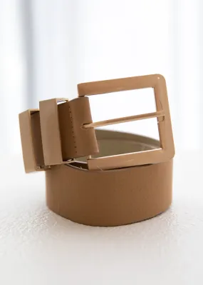 Buckle Up Belt - Nude