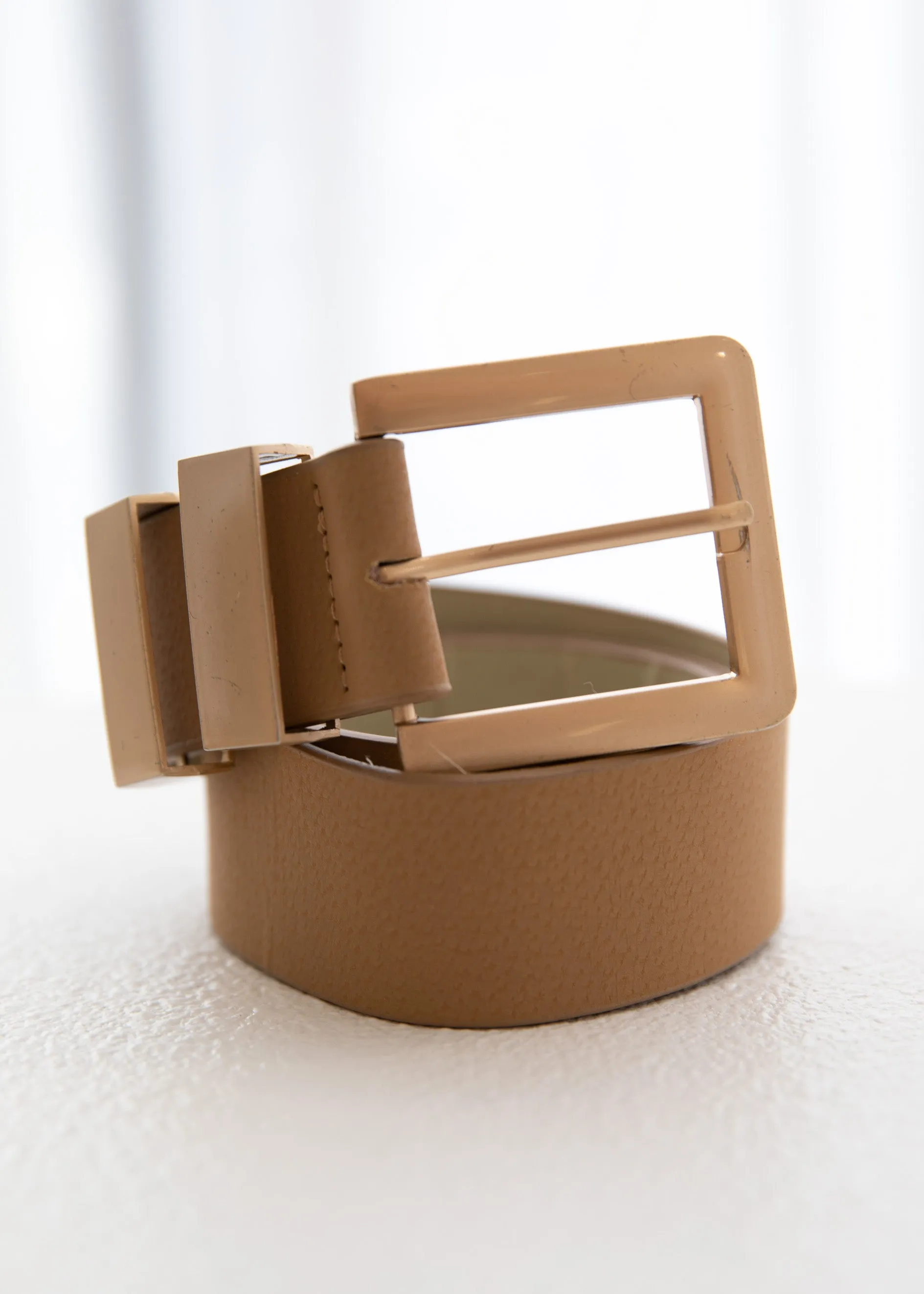 Buckle Up Belt - Nude