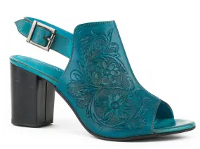 BURNISHED TURQUOISE HAND TOOL LEATHER
