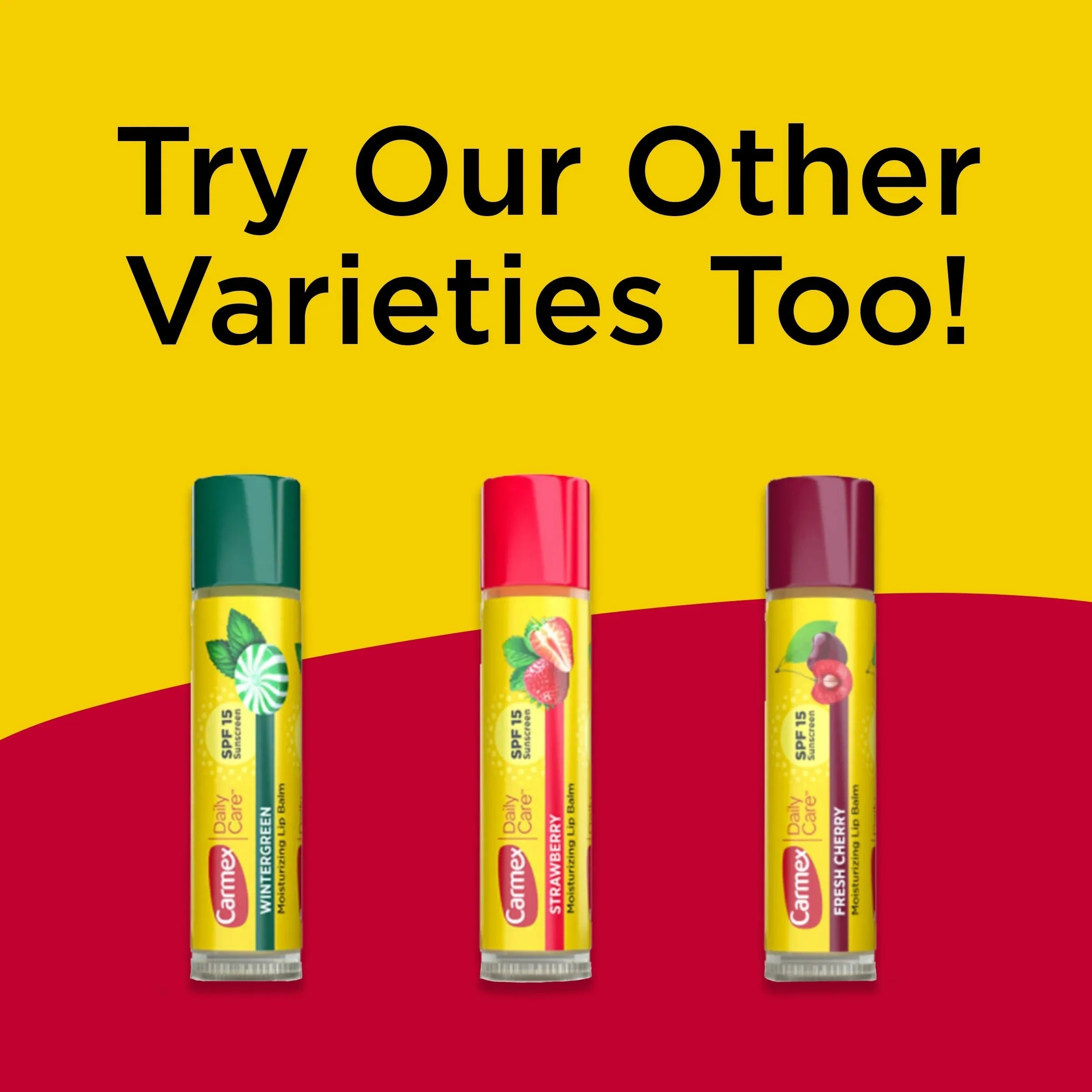 Carmex Daily Care Minis Moisturizing Lip Balm Tubes SPF 15 - 5 Assorted Flavors