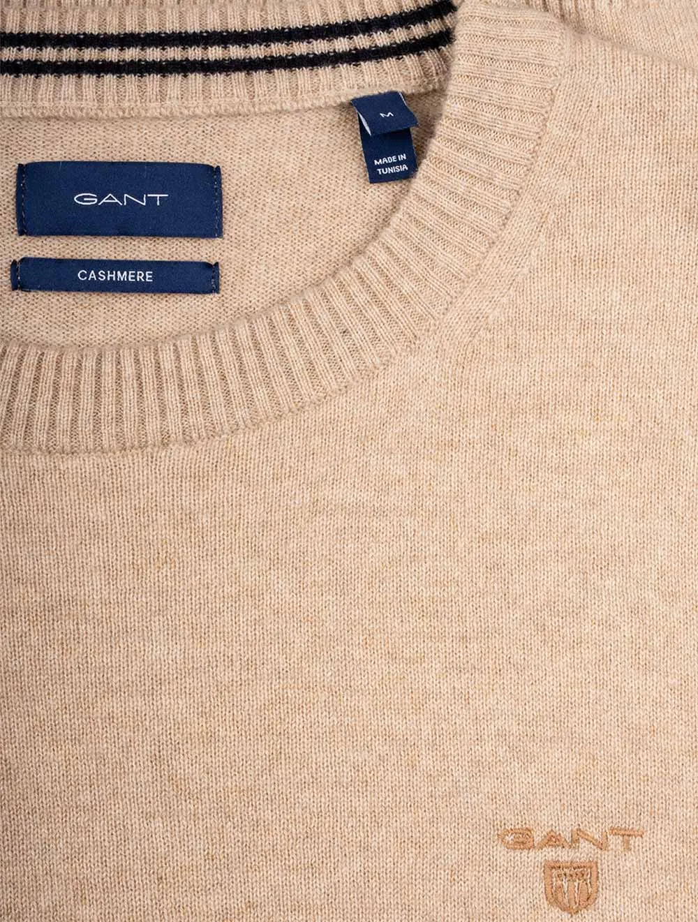 Cashmere Crew Neck Sweater Sand Melange