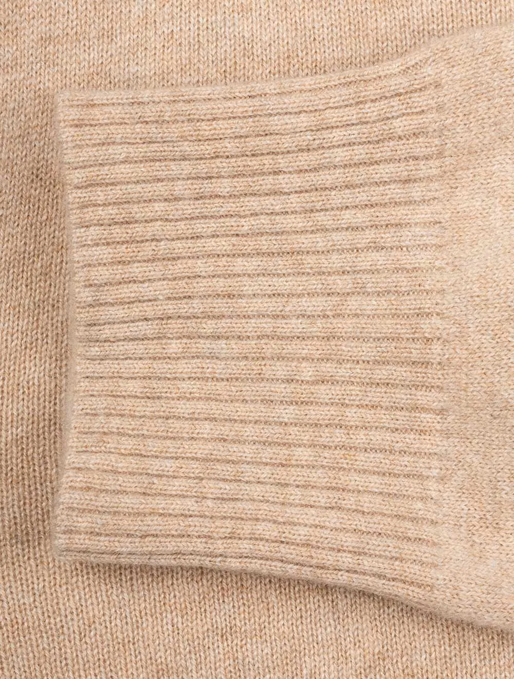 Cashmere Crew Neck Sweater Sand Melange