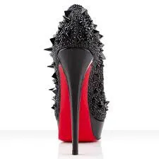 Christian Louboutin - Brand New "Very Mix 150" Black Patent Calf Open Toe High Heels - IT 39
