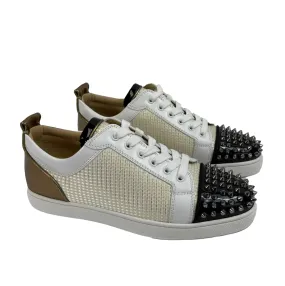 Christian Louboutin Flat Iridescent Sequin Paillett High Top Sneaker 41 US 8 NEW