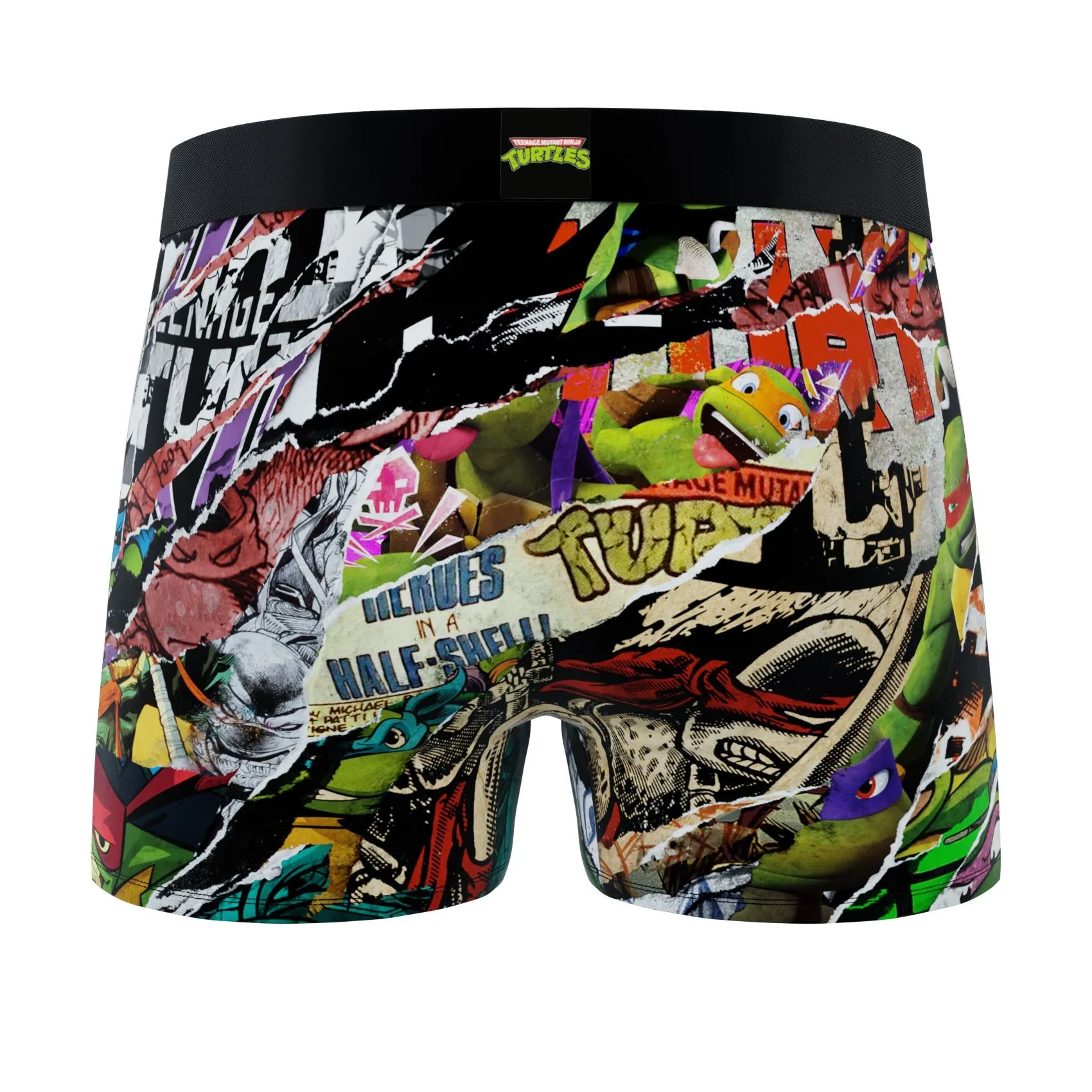 CRAZYBOXER Ninja Turtles Medley Men's Boxer Briefs (3 pack)
