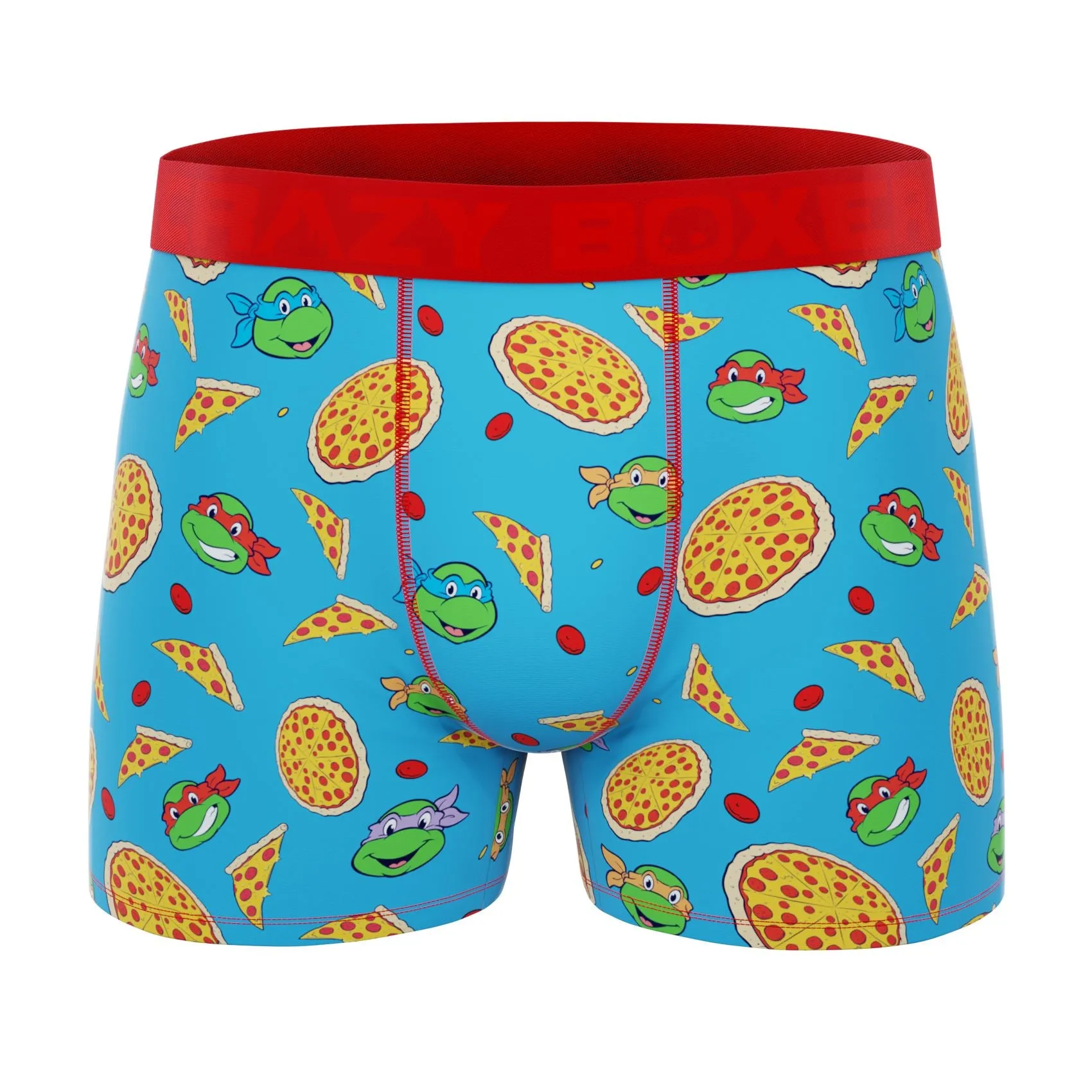 CRAZYBOXER Ninja Turtles Pizza Box Men's Boxer Briefs (Creative Packaging)