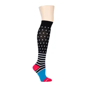 Dots & Stripes | Knee-High Compression Socks For Women