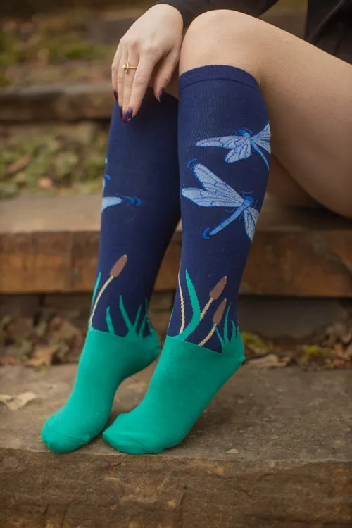 Dragonfly By Night Knee High