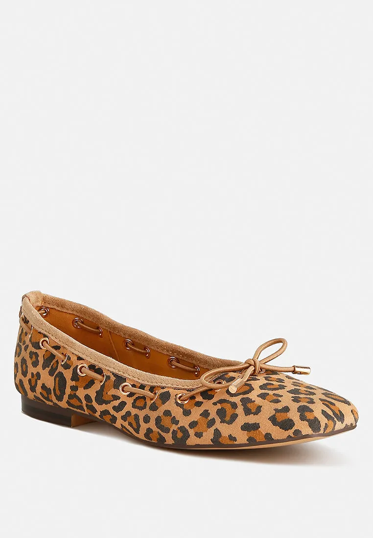 Drawstring Bow Ballerinas By Ruw