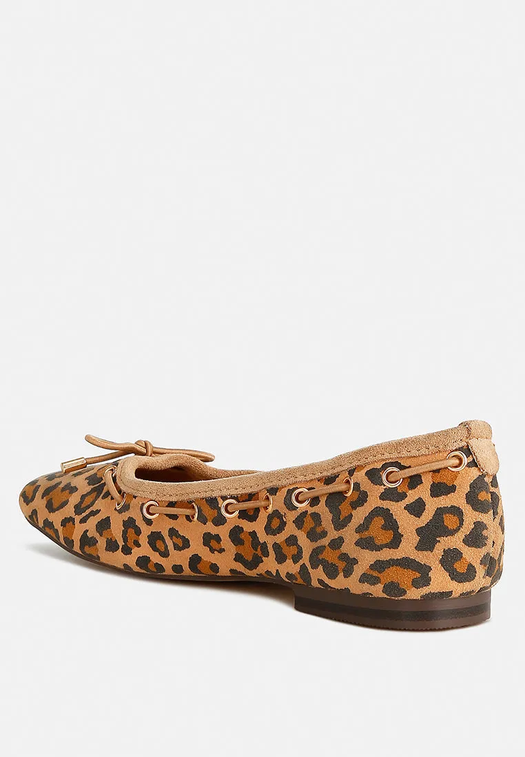 Drawstring Bow Ballerinas By Ruw