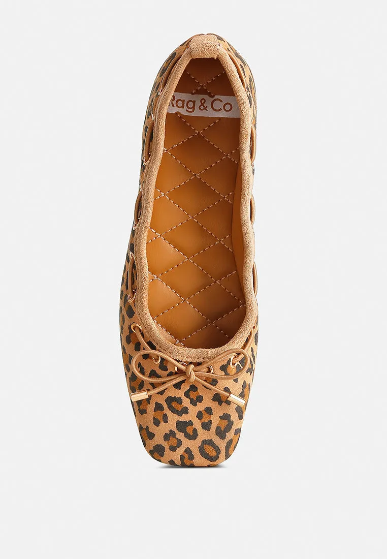 Drawstring Bow Ballerinas By Ruw