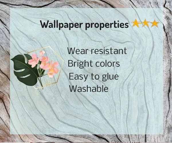 Dried palm leaves Gold wallpaper Room decor aesthetic wallpaper for teenage girls  Peel and stick Adhesive wall murals Wall decor