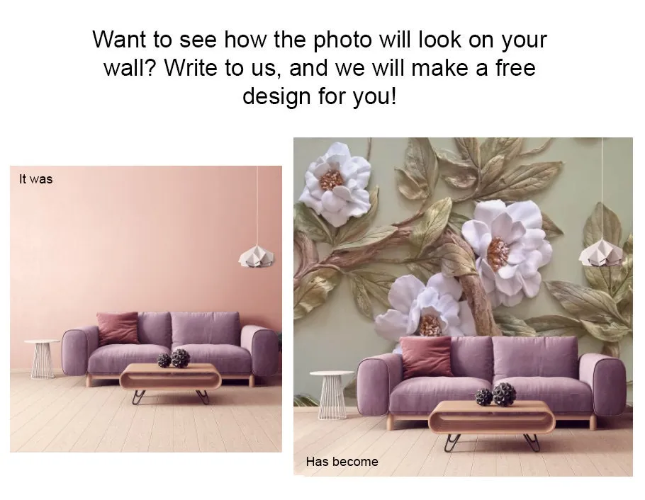 Dried palm leaves Gold wallpaper Room decor aesthetic wallpaper for teenage girls  Peel and stick Adhesive wall murals Wall decor