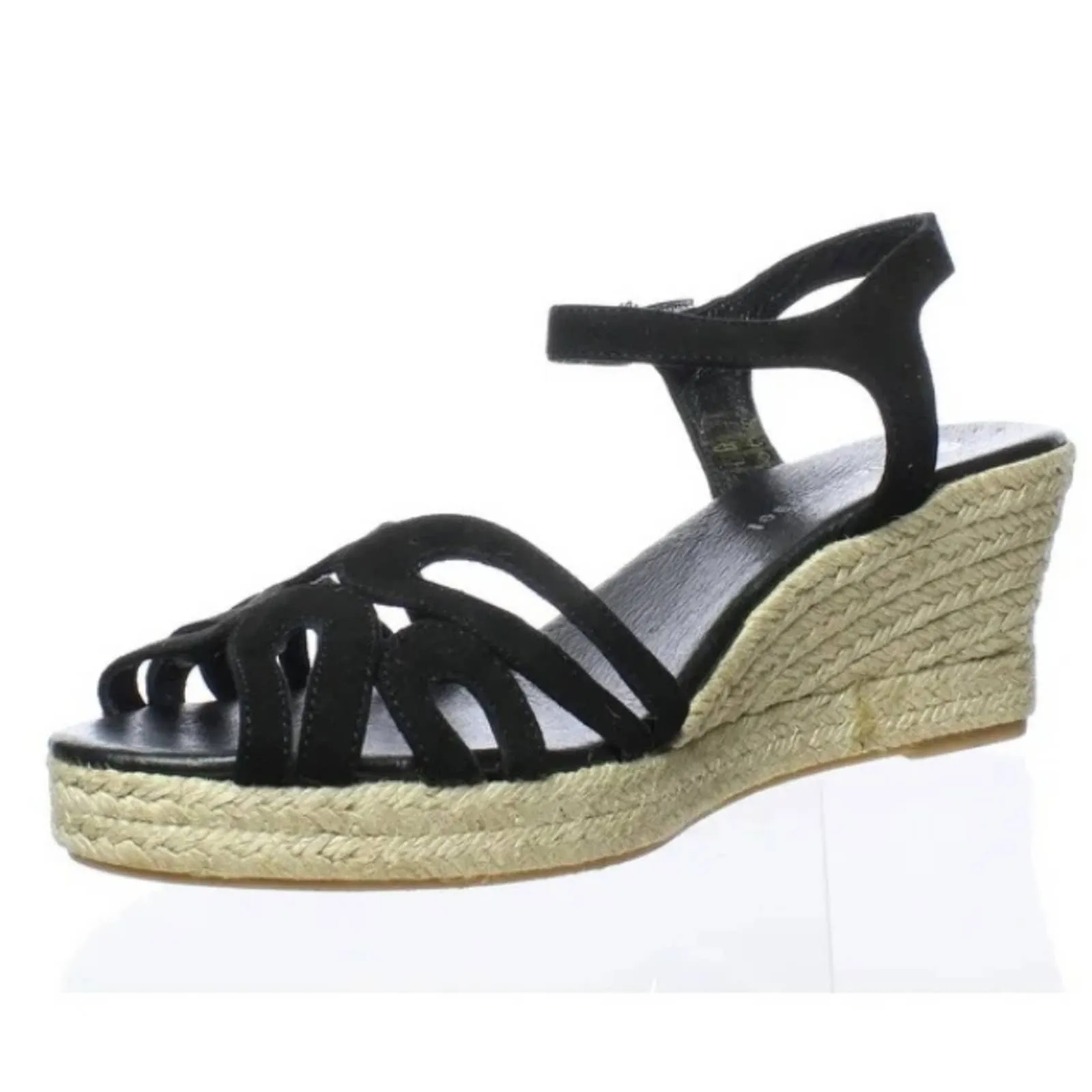 Eric Michael Marilyn Black Espadrilles Sandals