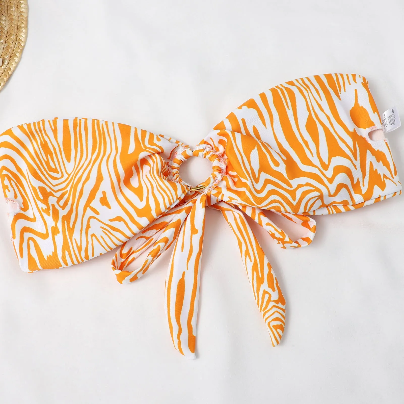 European And American Zebra Patterned Bikini