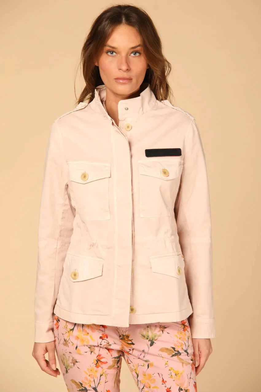 Eva woman's field jacket in cotton with patch