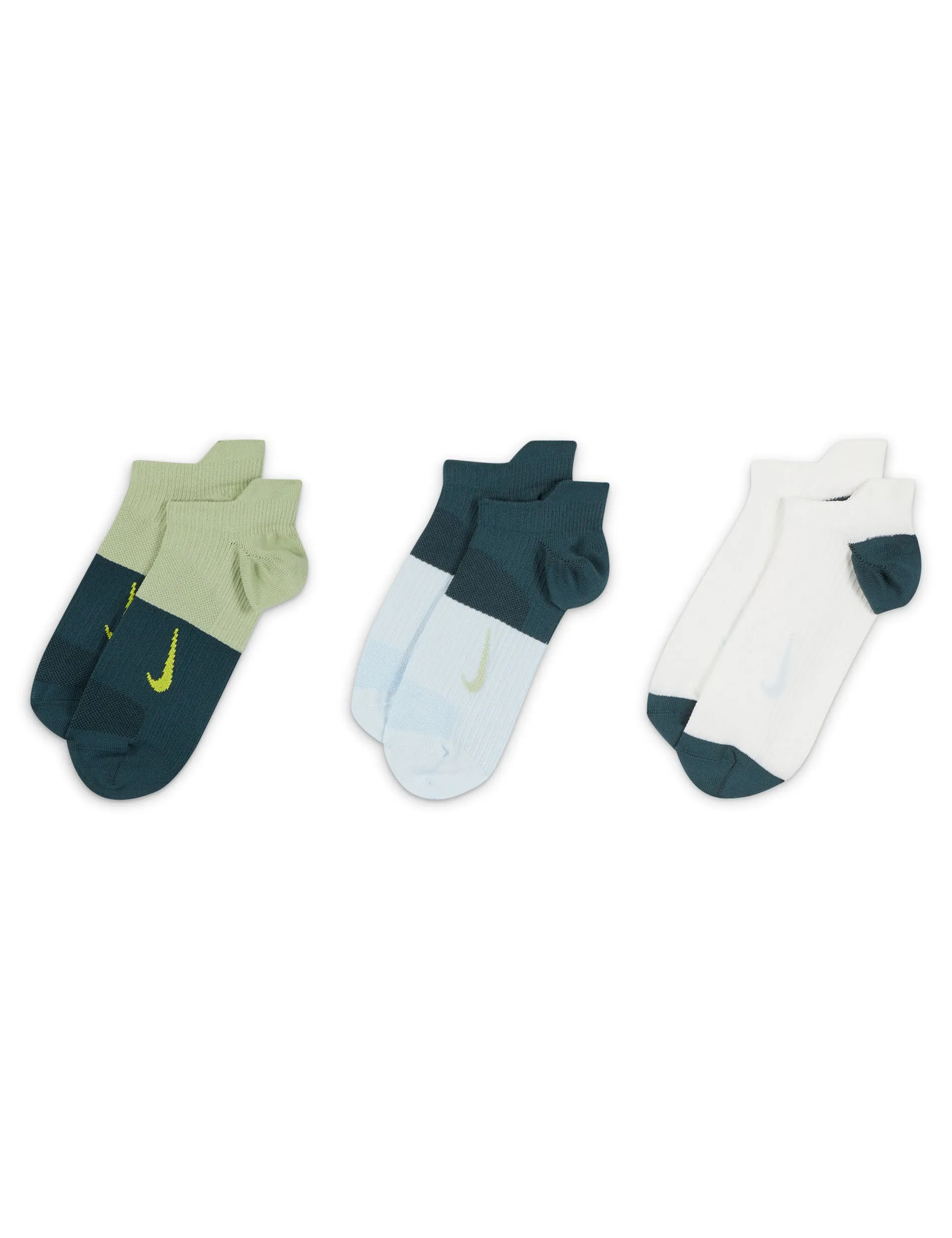 Everyday Plus Lightweight Socks (3 Pairs) - Blue/Multi-Colour