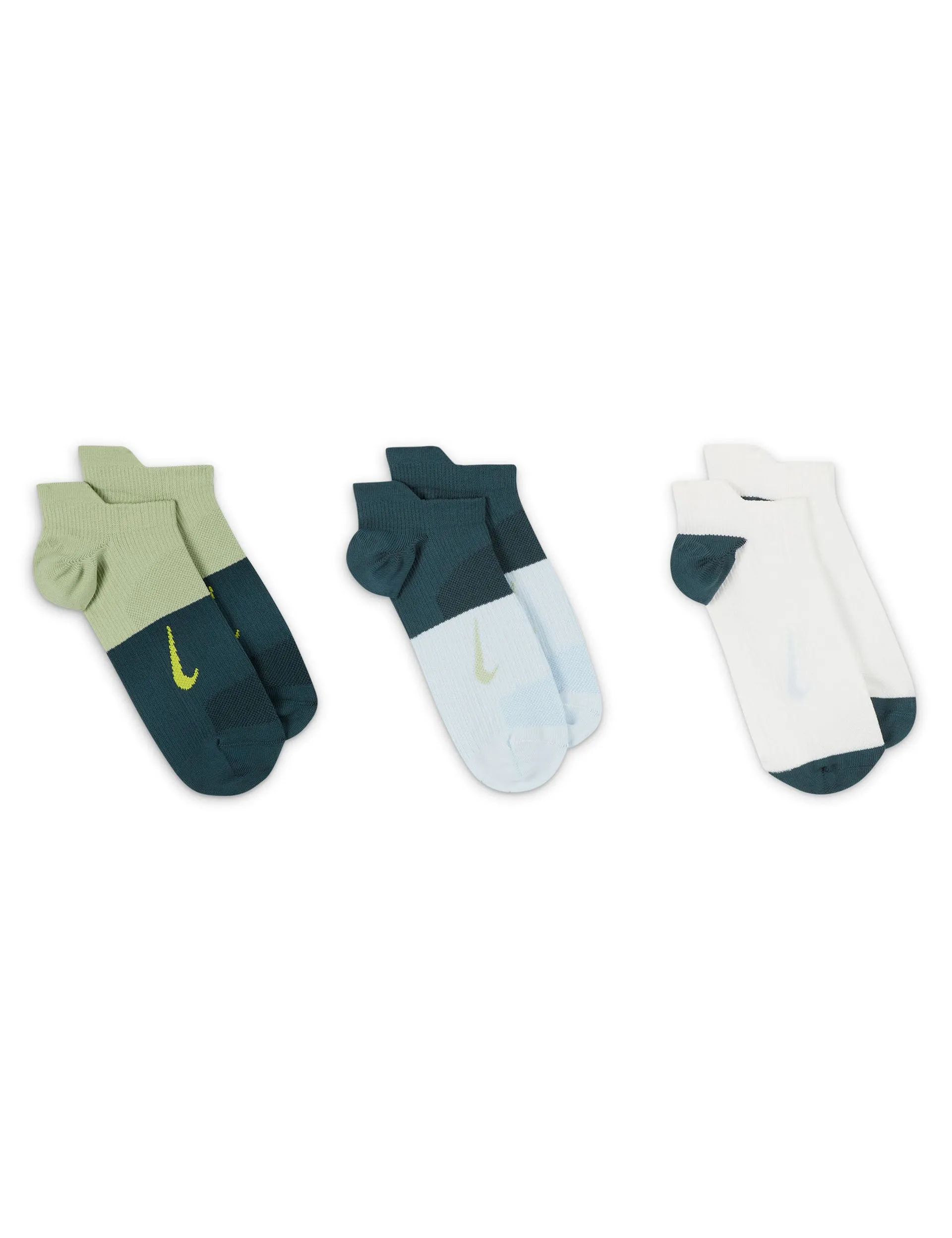 Everyday Plus Lightweight Socks (3 Pairs) - Blue/Multi-Colour