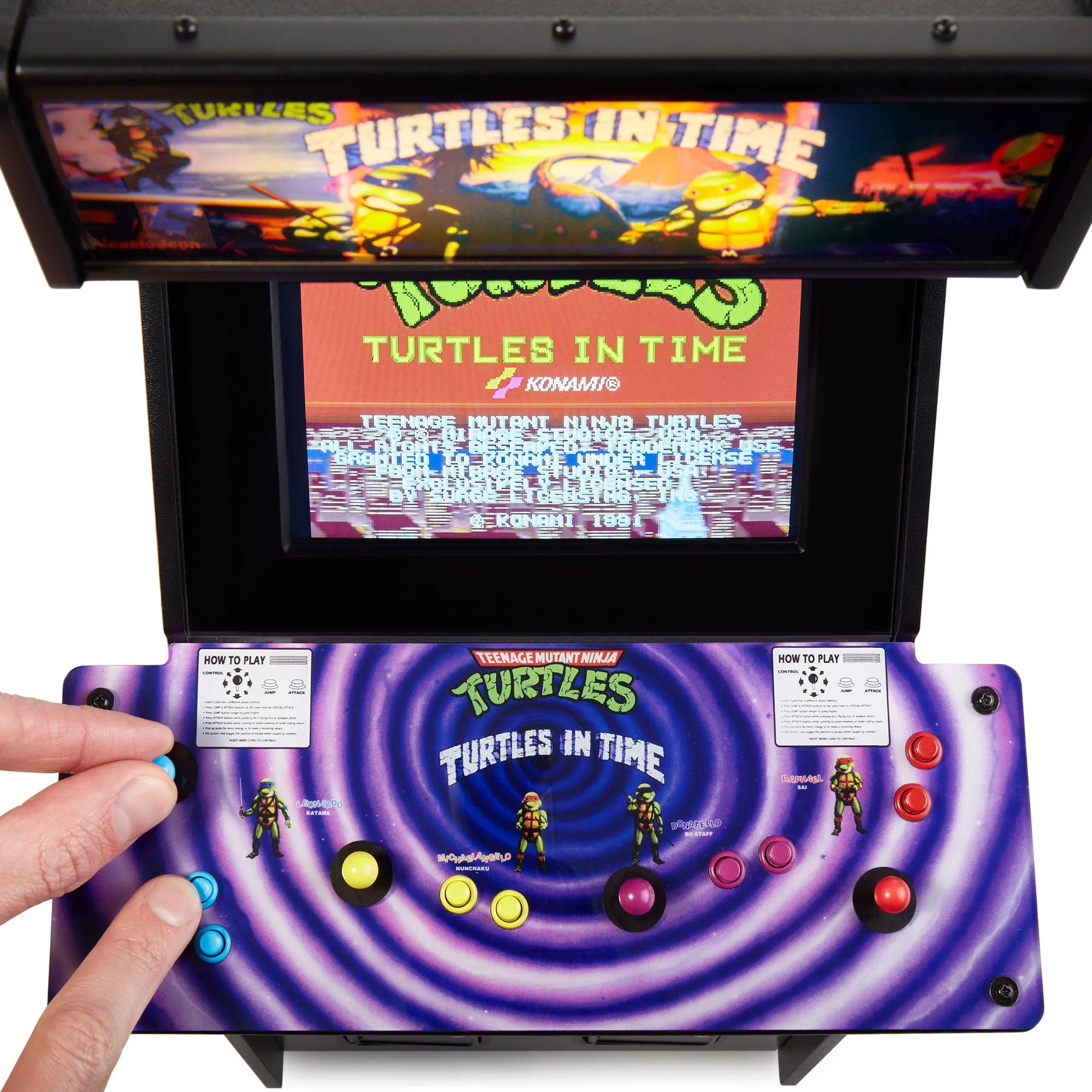 EXCLUSIVE • TMNT – Turtles in Time Quarter Scale Arcade Cabinet