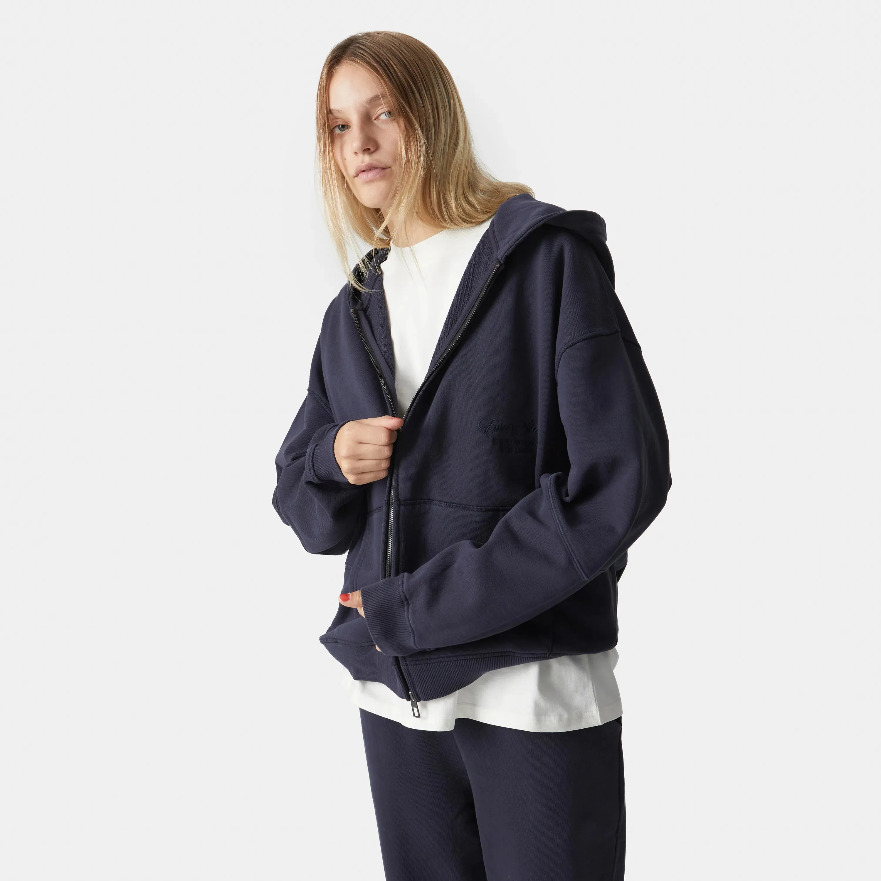 Field Navy Oversized Full Zip
