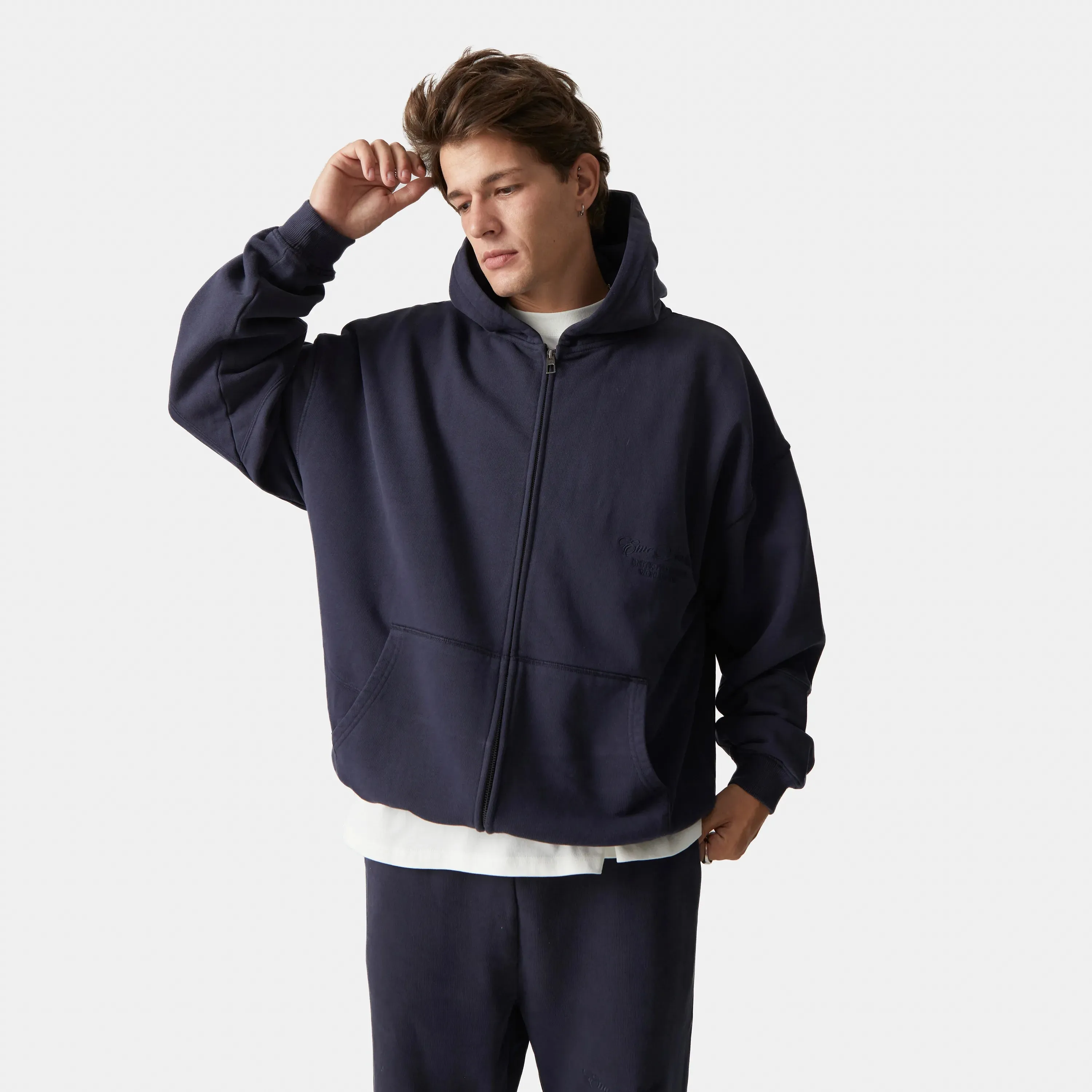 Field Navy Oversized Full Zip