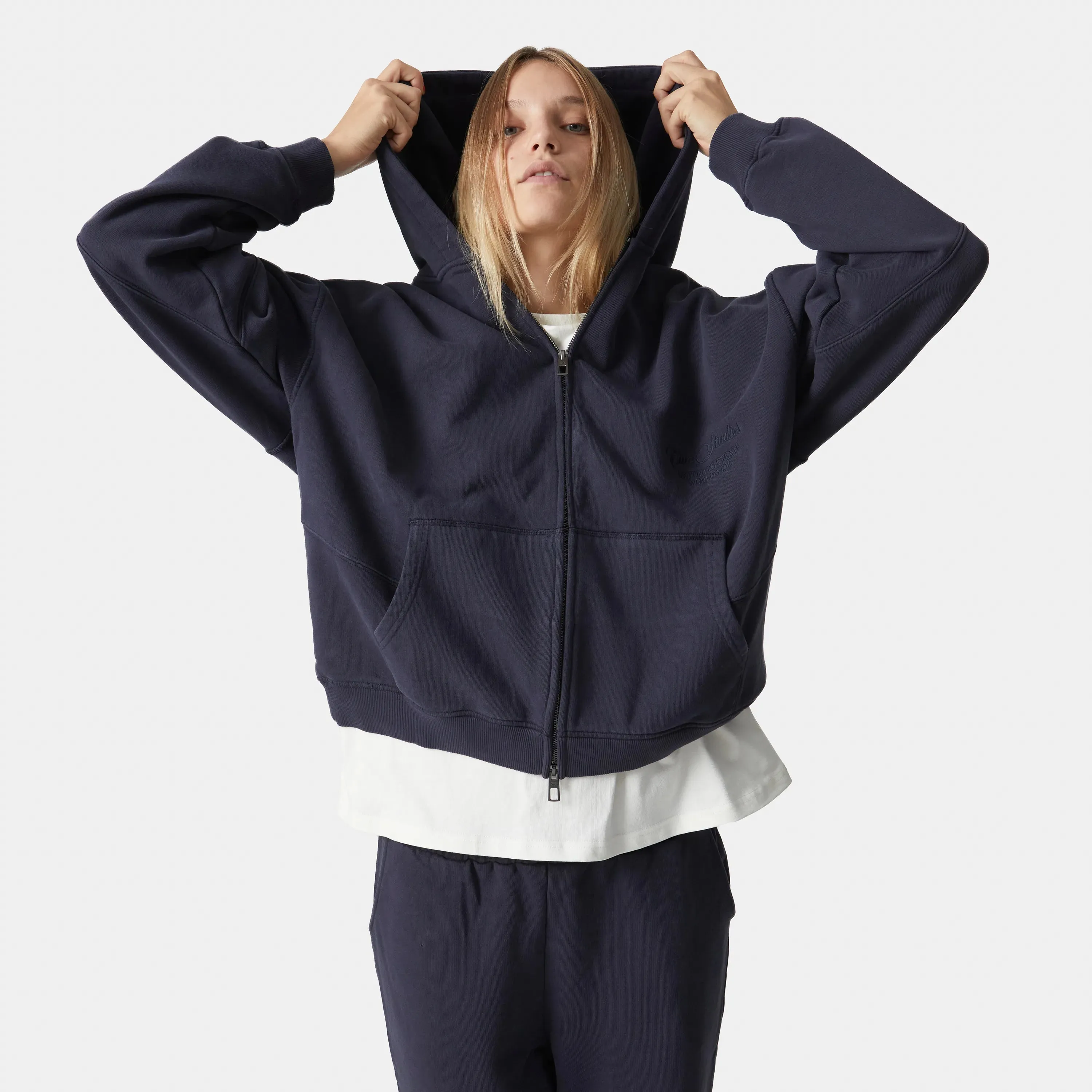 Field Navy Oversized Full Zip