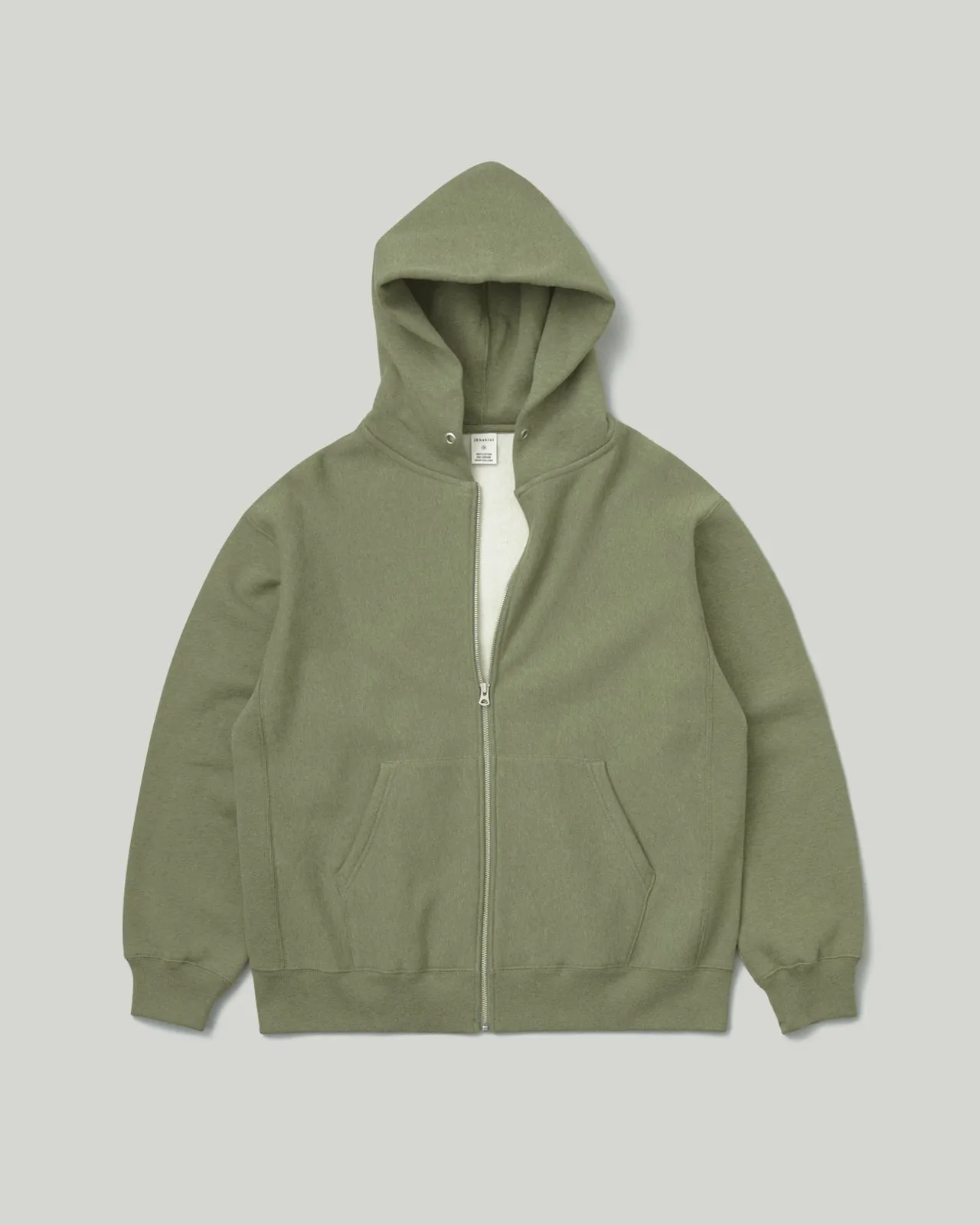 Full Zip Pocket Hoodie Green