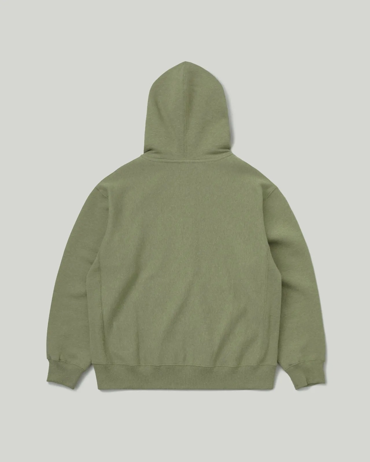 Full Zip Pocket Hoodie Green