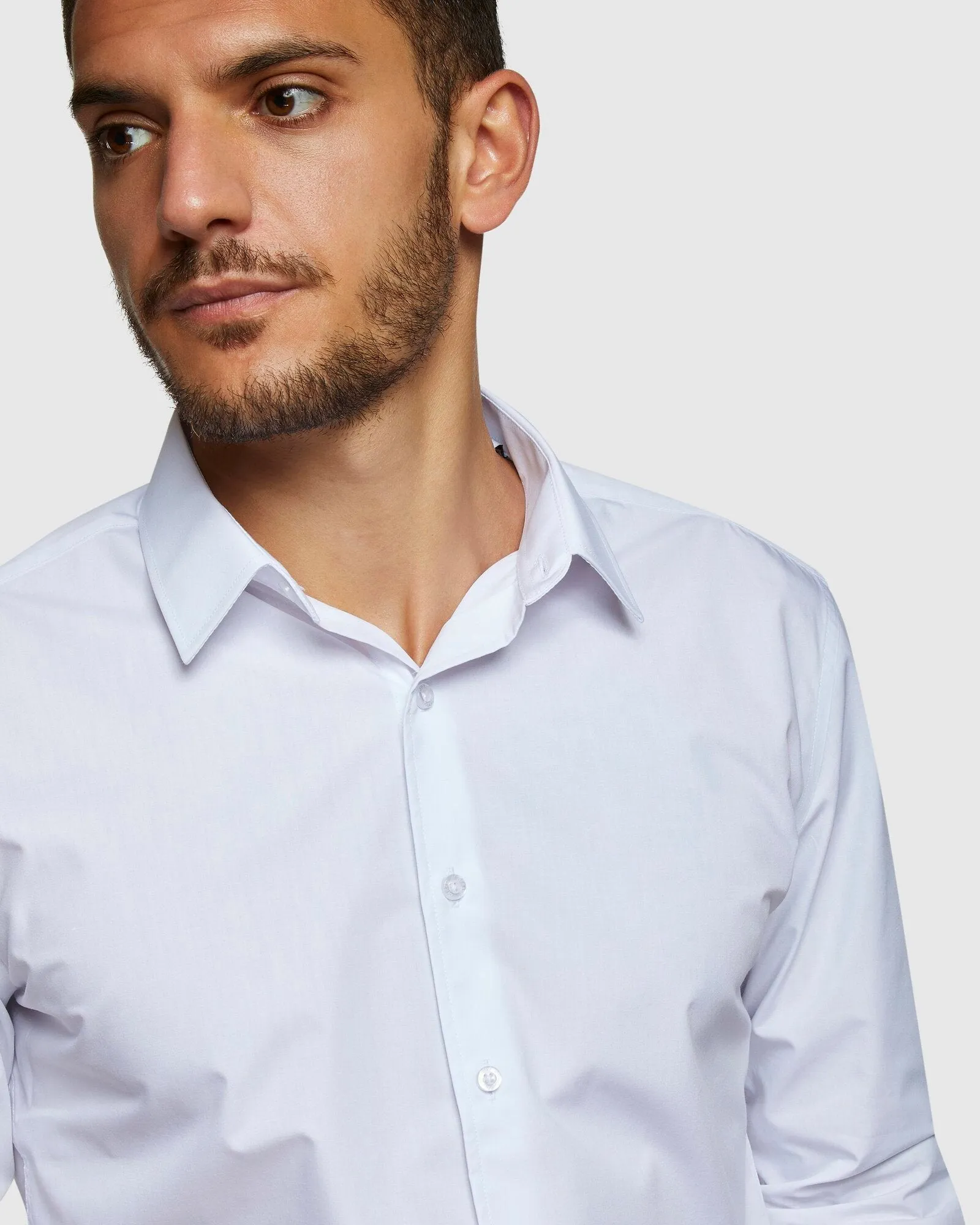 Gerase Body Fit White Shirt