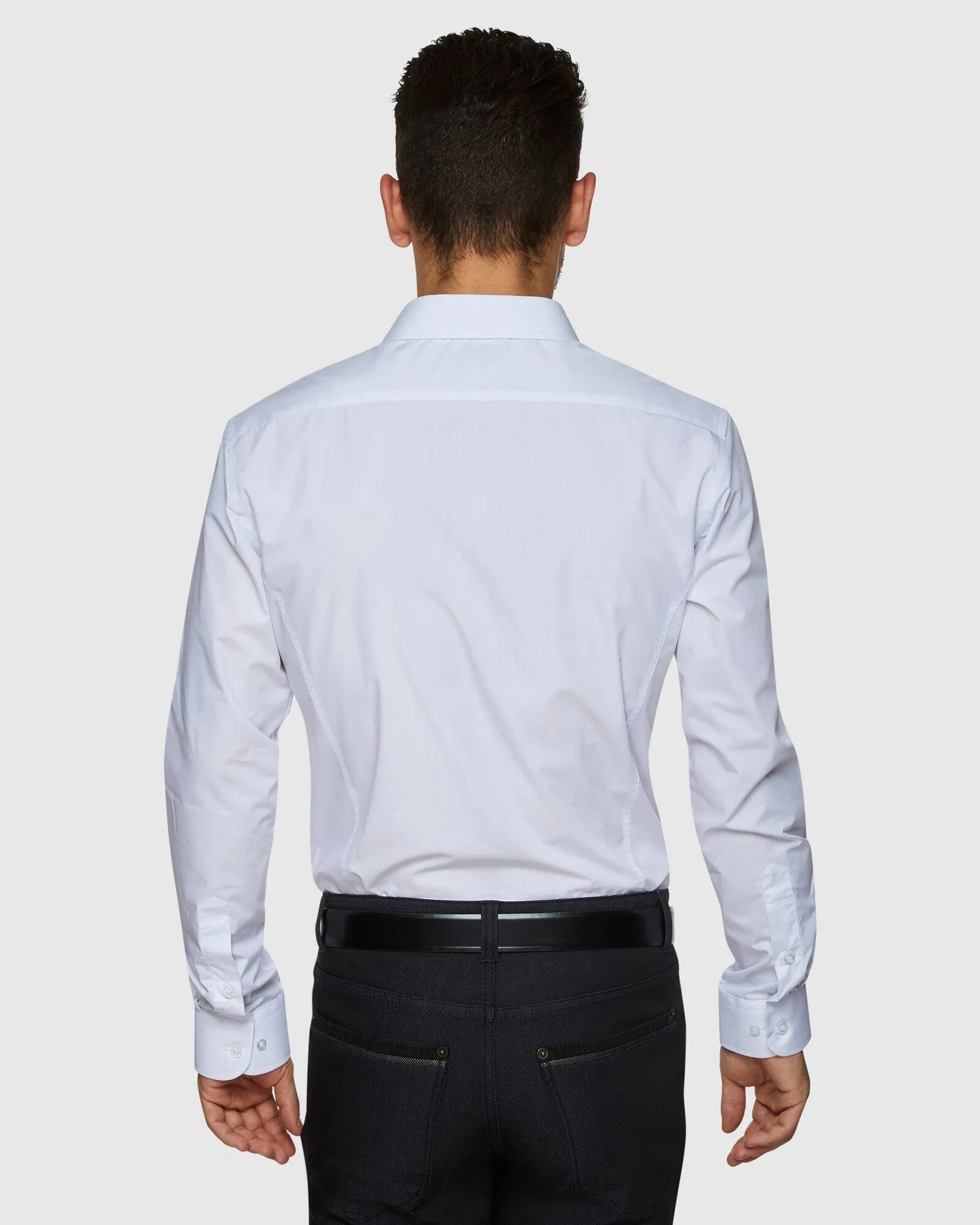Gerase Body Fit White Shirt