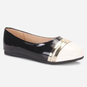 Girls "MIMI" Patent Flat Pumps