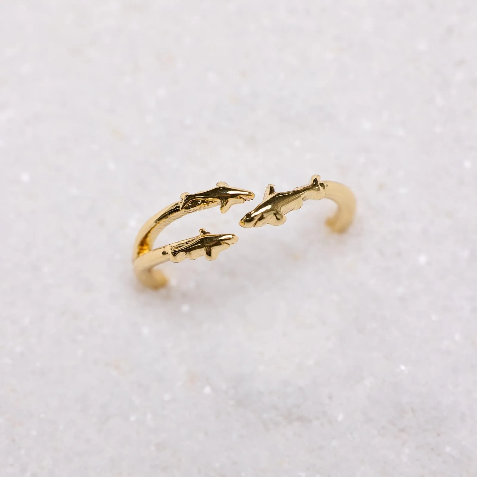 Gold Open Shark Ring
