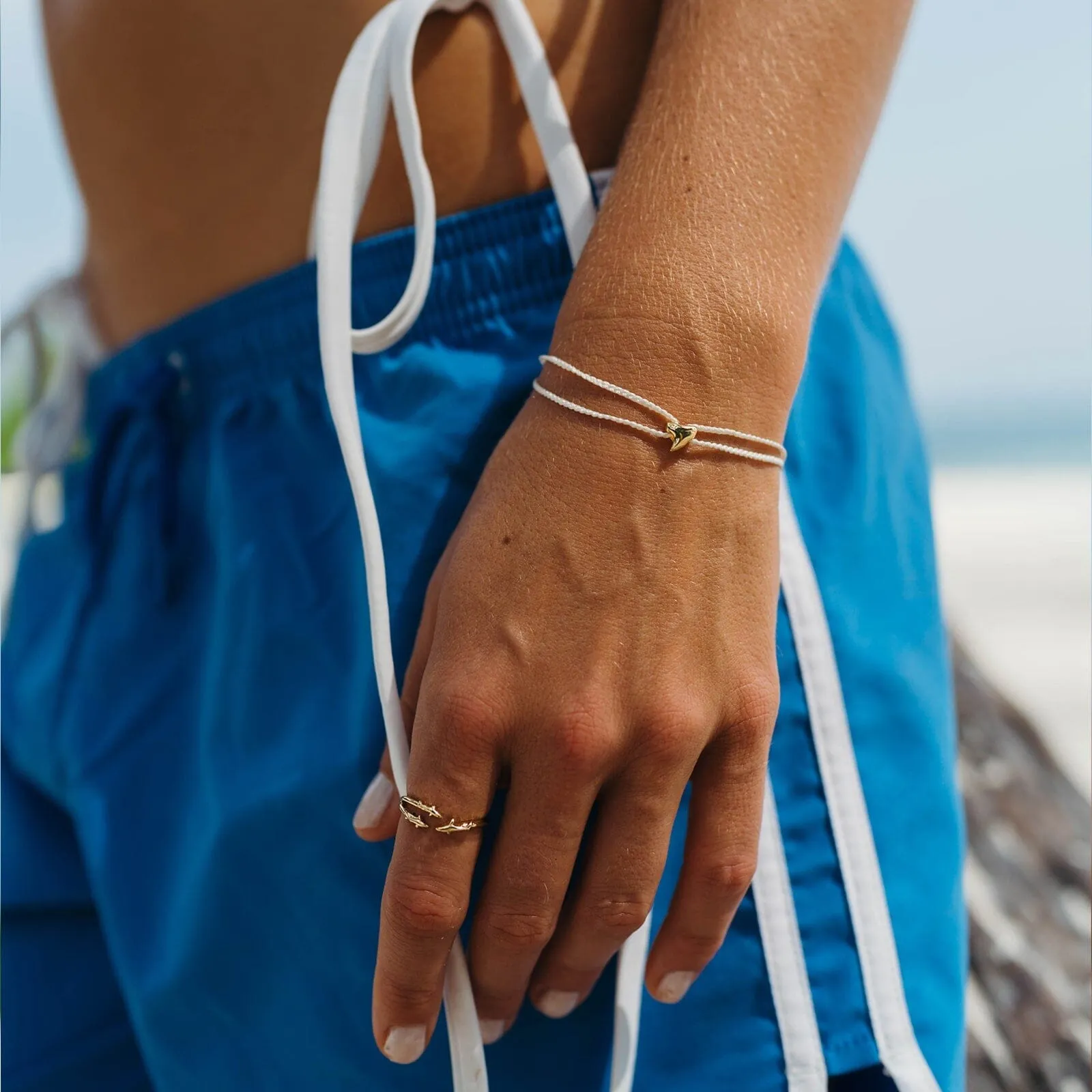 Gold Open Shark Ring
