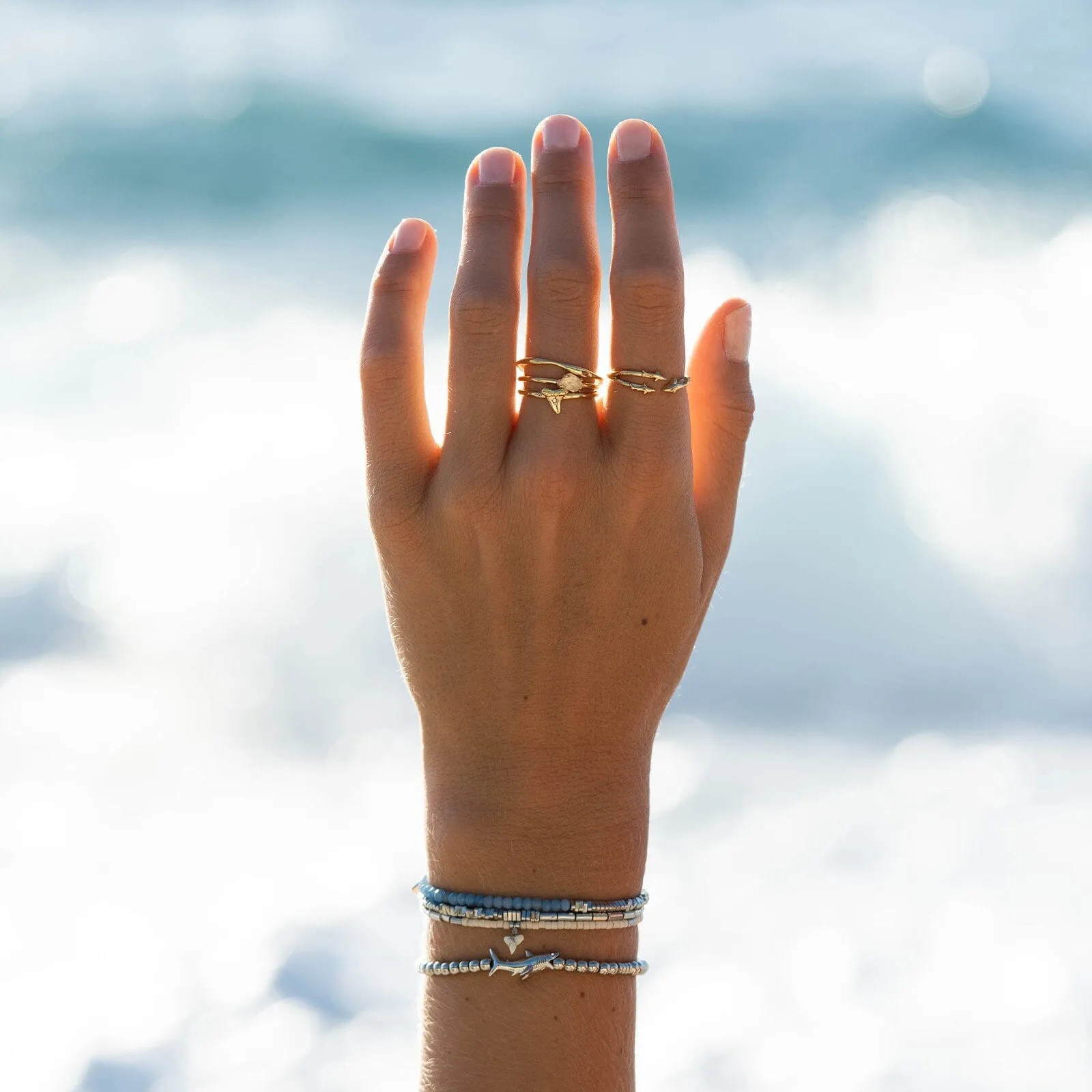 Gold Open Shark Ring