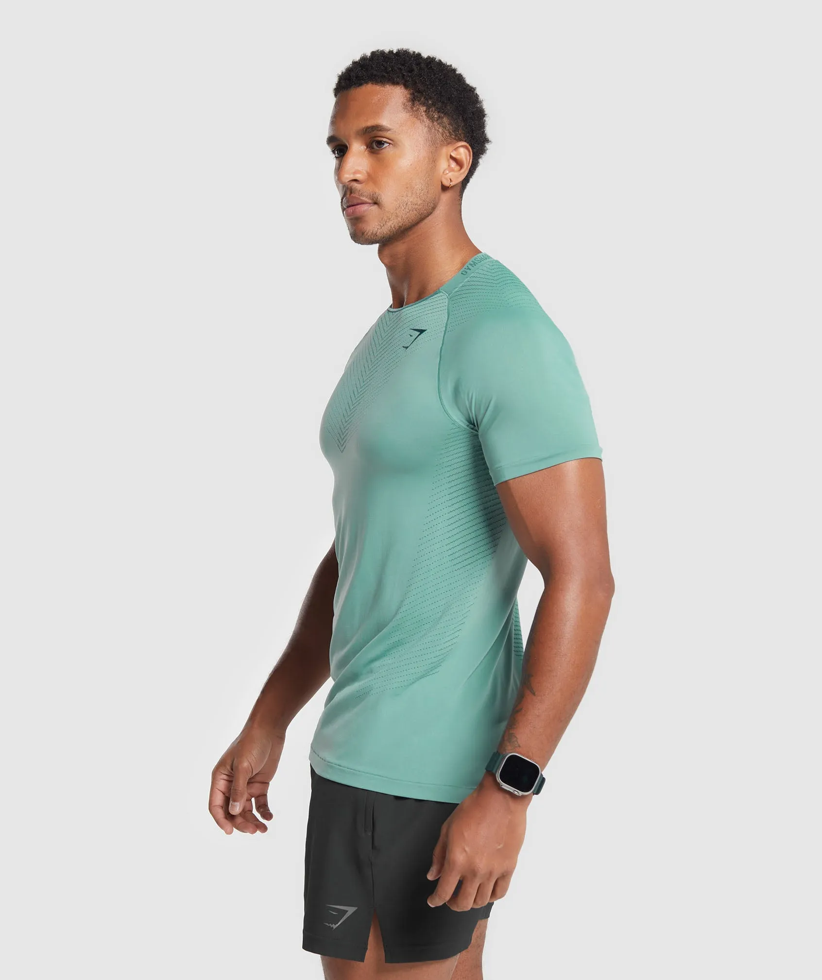 Gymshark Apex Seamless T-Shirt - Duck Egg Blue/Smokey Teal
